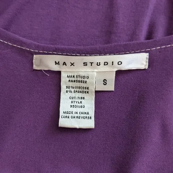 Max Studio Purple Sleeveless Maxi Dress Size Small - Picture 7 of 8